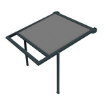 Pergola melodie led anthracite 4x4 motoris�e f078 sans lambrequin