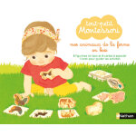 Tout - petit montessori - mes animaux de la ferme en bois (coffret)