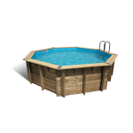 Piscine bois oc�a 4, 30 x 1, 20 m - liner bleu - ubbink