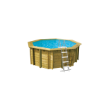 Piscine octogonale sunwater 360 - madriers �p. 38mm pin du nord classe 4 - dim. ext 360cm - int 320cm ...