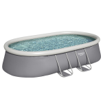 Piscine hors sol ovale fast set, 488x305x107, fac + e + t + b
