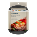 Plat � four 25x18 cm - s�lection d'experts - homeside - aluminium rev�tu - anti - adh�sif