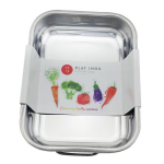 Plat � four rectangulaire rossetto inox 25cm