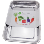 Plat � four rectangulaire rossetto inox 40cm