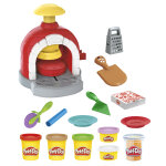 Play - doh kitchen creations, coffret four � pizza avec 6 pots de p�te � modeler et 8�accessoires