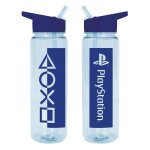 Playstation blue tone logo gourde transparente plastique 700 ml
