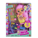 Polly pocket - maman singe et son b�b� - coffret 2�mini - figurines