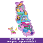 Polly pocket - sac surprises famille kangourous - coffret mini figurin