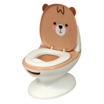 Pot b�b� �ducatif mini toilettes marron multi - couleurs bambisol