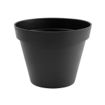Pot de fleurs rond toscane 80 cm 170l gris fonc�