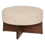 Pouf bouclette  kayan  50cm ivoire