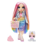 Poupe de mode classic rainbow amaya avec slime liquide et animal de compagnie brillant