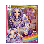 Poupée de mode classic rainbow - violet avec slime liquide et animal de compagnie brillant Poupée de mode classic rainbow - violet avec slime liquide et animal de compagnie brillant