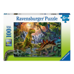 Puzzle 100 p xxl - l'oasis des dinosaures Puzzle 100 p xxl - l'oasis des dinosaures