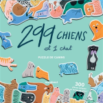 Puzzle 299 chiens et un chat (coffret)