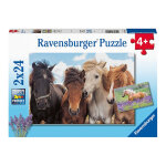 Puzzles 2x24 p - l'amour des chevaux