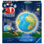 Puzzle 3d globe illumin 180 p