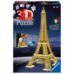 Puzzle 3d tour eiffel illumine
