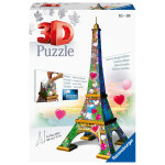 Puzzle 3d tour eiffel love edition