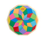 Fisher - price - puzzle mandala en bois - puzzle 40 pièces motif géométrique Fisher - price - puzzle mandala en bois - puzzle 40 pièces motif géométrique