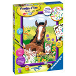 Ravensburger ? numéro d?art format 18x24cm ? cheval et chatons ? loisir créatif ? dès 7 ans ? 23600 Ravensburger ? numéro d?art format 18x24cm ? cheval et chatons ? loisir créatif ? dès 7 ans ? 23600