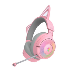 Razer kraken kitty v3 pro - quartz casque avec fil &sans fil arceau gaming usb type - a bluetooth rose ...