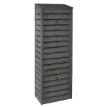 R�cup�rateur � eau forestier 300 litres anthracite 39 x 60 x ht 182 cm