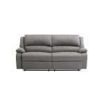 Relaxxo - canap� relax manuel 3 places avec 2 assises xxl leo en microfibre - gris