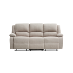 Relaxxo - canap� relaxation manuel 3 places leo en tissu - beige