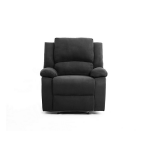 Relaxxo - fauteuil relaxation 1 place microfibre noire leo
