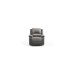 Relaxxo - fauteuil relaxation 1 place microfibre et simili leo - gris