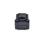 Relaxxo - fauteuil relaxation 1 place simili cuir leo - noir