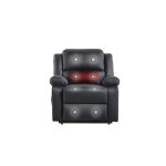 Relaxxo - fauteuil de relaxation electrique releveur et massant en simili leo - noir