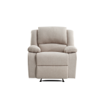 Relaxxo - fauteuil relaxation manuel leo en tissu - beige