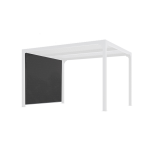 Rideau pour pergola bioclimatique per 3630 bi et per 2430 bi avec rail pour c�t� 3 m couleur gris