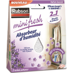 Rubson absorbeur minifresh lavande 50gr lot de 2 sachets