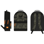 Sac  dos 43cm kaporal militaire, matire polyester, dimension (cm) : 30x43x 14. 2 compartiments + 1 ...