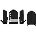 Sac  dos 43cm kaporal noir, matire polyester, dimension (cm) : 30x43x 14. 1 compartiment + 1 poche