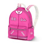 Sac � dos urbain en similicuir heady barbie varsity (24, 5x29x15cm)