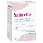 Saforelle lingette intime sachets individuels x10