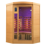 Sauna infrarouge apollon quartz 2 places angulaire �pic�a radio technologie infrarouge - panneau carbone ...