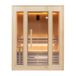 Sauna vapeur zen - 3 places pack complet 3. 5kw sauna technologie vapeur po�le et pierres inclus banc ...