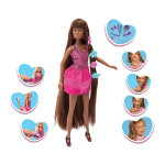 Kidway - morgan chevelure de r�ve brune - poup�e mannequin - 3 ans et +