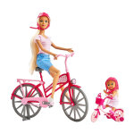 Kidway - morgan et son vlo - poupe mannequin - 3 ans et +
