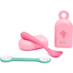 Set cuillre, tui  cuillres, attache serviette rose
