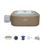 Spa gonflable carre palma, 5 / 7 p, 201 x 201 x 80 cm, 180 aj, 8 hj