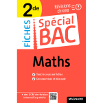 Sp�cial bac fiches maths 2de bac 2026 - tout le programme en 50 fiches, m�mos, sch�mas - bilans, exercices ...