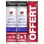 Neutrogena sticks lvres nutrition x3