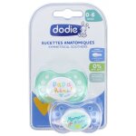 Sucettes 0 - 6 mois duo maman papa ch�ri - coloris al�atoire