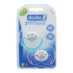 Sucettes anatomiques + 18 mois duo mixte mots d'amour coloris alatoire